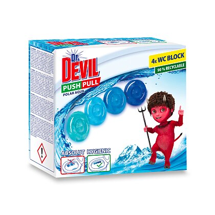 Product image Dr. Devil Push Pull - WC gel - Polar Aqua, 4 x 20 g