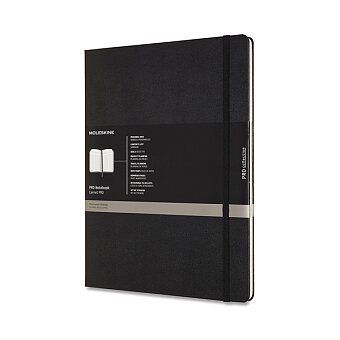 Obrázek produktu Zápisník Moleskine Professional - tvrdé desky - XXL, černý, číslované strany