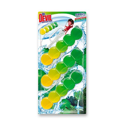 Obrázok produktu Dr. Devil BiColor 5Ball- WC blok - Natur Fresh