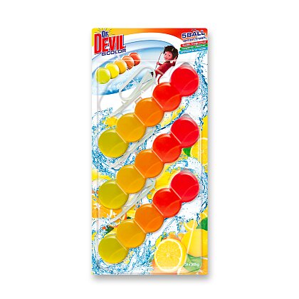 Product image Dr. Devil BiColor 5Ball- WC block - Lemon Fresh