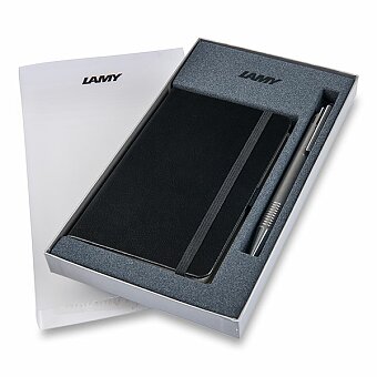 Obrázek produktu Lamy Logo Brushed Steel - kuličková tužka, se zápisníkem
