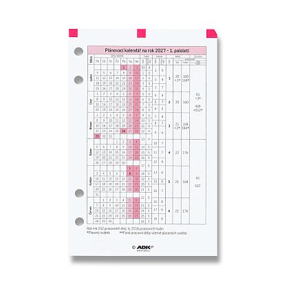 Product image ADK - planning calendar 2027 - A6