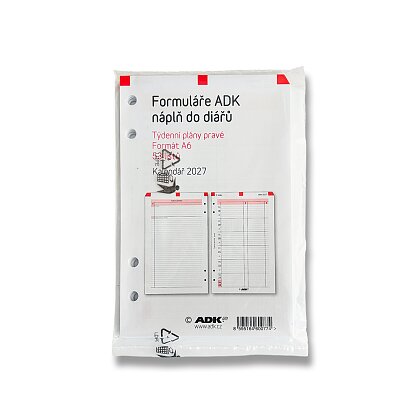 Product image ADK - weekly plans 2027 - A6, right