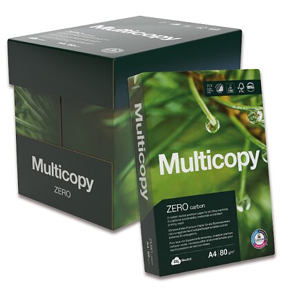 Obrázek produktu MultiCopy Zero Carbon - xerografický papír - A4, 80 g, 5 × 500 listů