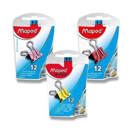 Obrázok produktu Maped - viazacie klipy - 15 mm, 12 ks, farebné