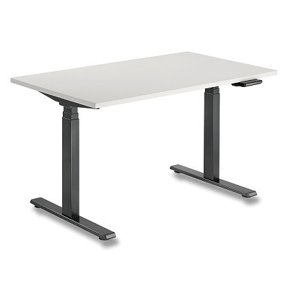 Obrázok produktu Brateck - výškovo nastaviteľný stôl - 140 x 70 cm, biela matná