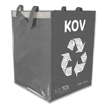 Obrázek produktu Sixtol Sort Easy - taška na tříděný odpad - kov, 300 x 300 x 400 mm, 36 l