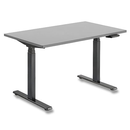 Obrázok produktu Brateck - výškovo nastaviteľný stôl - 140 x 70 cm, šedá matná