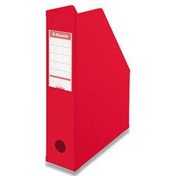 Levně Esselte Vivida - plastový stojan na katalogy - červený, hřbet 70 mm
