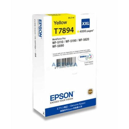 Obrázek produktu Epson - cartridge T 789440, yellow (žlutá) pro inkoustové tiskárny