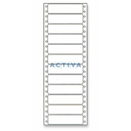 Obrázok produktu S&K Label - tabelačné etikety - 89 x 23,4 mm, jednoradové, 25 listov