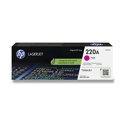 Product image HP - toner č. 220A, W2203A, magenta (červený), 1,8K pro laserové tiskárny