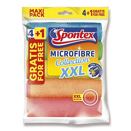 Obrázek produktu Spontex Microfibre XXL - sada utěrek z mikrovlákna - 5 ks