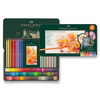 Obrázek produktu Pastelky Faber-Castell Polychromos - plechová krabička, 140 barev