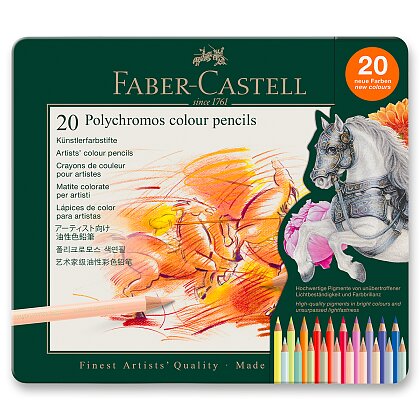 Product image Faber-Castell Polychromos - pastelky - plechová krabička, 20 ks