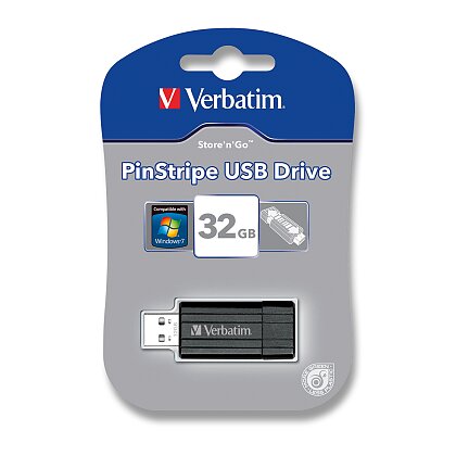 Obrázok produktu USB Flash disk VERBATIM 32 GB, Store n Go, Pinstripe