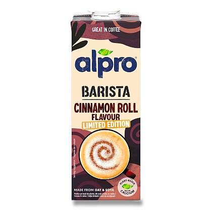 Obrázek produktu ALPRO BARISTA - ovesno-sójový nápoj s příchutí skořicové rolky - 1 l
