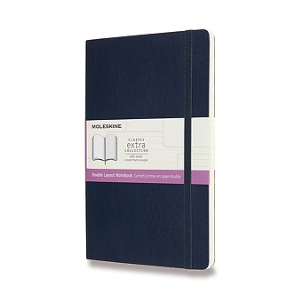Obrázek produktu Zápisník Moleskine - mäkké dosky - L, linajkový-čistý, modrý