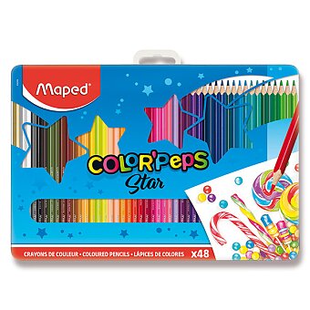 Obrázek produktu Pastelky Maped Color&#039;Peps Metal Box - 48 barev
