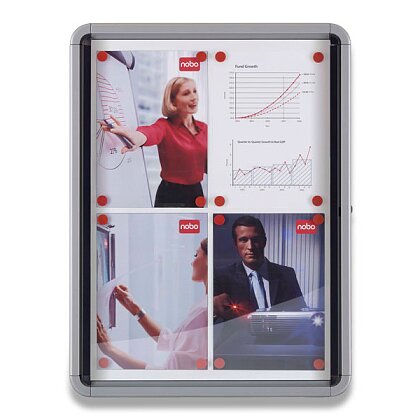 Obrázek produktu Nobo External case - exteriérová magnetická vitrína - 9 × A4, 1000×752×45 mm