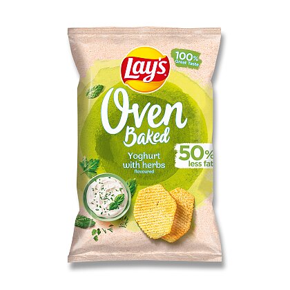 Product image Lay's Oven Baked - potato chips baked in the oven - yogurt and herbs, 110 g
