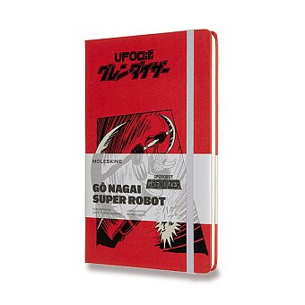 Obrázek produktu Zápisník Moleskine Go Nagai - tvrdé desky - L, čistý, červený