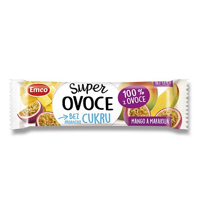 Product image Emco 100% Fruit - fruit bar - mango and passion fruit, 30 g