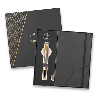 Obrázek produktu Parker IM Brushed Metal GT - kuličkové pero, dárková kazeta se zápisníkem