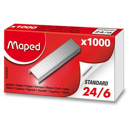 Obrázek produktu Maped 24/6 - drátky do sešívaček - 1000 ks