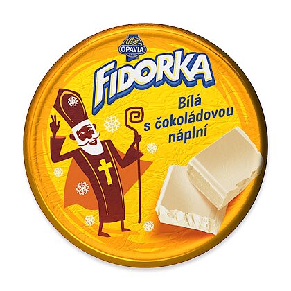 Obrázek produktu Opavia Fidorka - bílá s čokoládou, 30 g