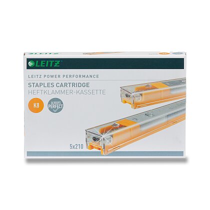 Obrázek produktu Drátky do sešívačky Leitz 5551 - K 8, 26 - 40 listů, žluté, 5 x 210 ks