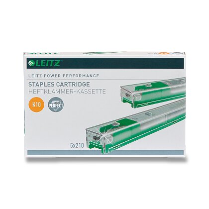 Obrázek produktu Drátky do sešívačky Leitz 5551 - K 10, 41 - 55 listů, zelené, 5 x 210 ks