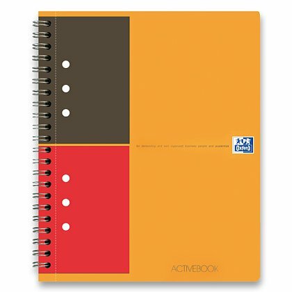 Obrázok produktu Oxford Activebook - krúžková záznamová kniha - A5+, 80 l., linajková