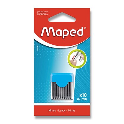 Obrázok produktu Maped - náhradné tuhy do kružidla - 10 ks v balení