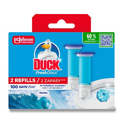 Obrázok produktu Duck Fresh Discs - náhradná náplň - vôňa mora, 2 x 36 ml