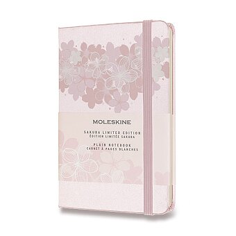 Obrázek produktu Zápisník Moleskine Sakura 2 - tvrdé desky - S, čistý, růžový