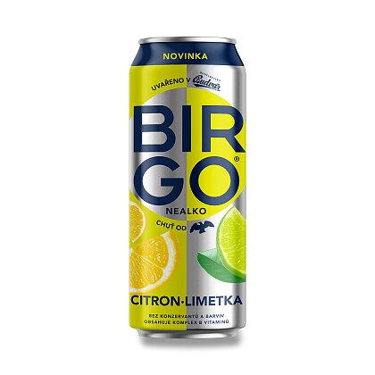 Product image Birgo - non-alcoholic beer - 500 ml, lemon & lime