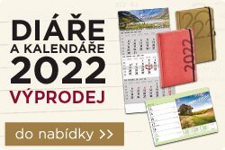 Diáře a kalendáře 2022 - nabídka e-shopu