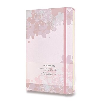 Obrázek produktu Zápisník Moleskine Sakura 2 - tvrdé desky - L, čistý, růžový