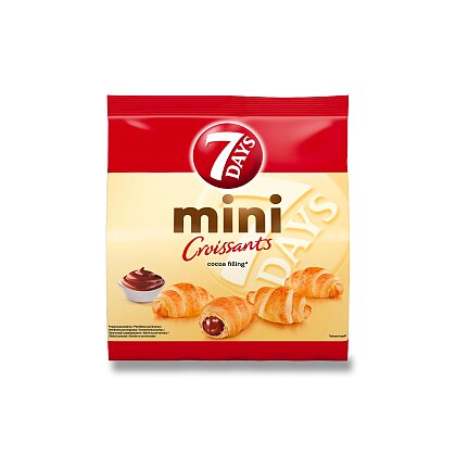Obrázek produktu 7 Days mini Croissants - pečivo s náplní - kakao, 185 g