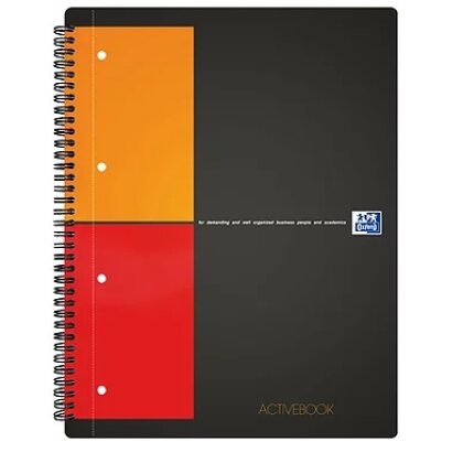 Obrázok produktu Oxford Activebook - krúžková záznamová kniha - A4+, 80 l., štvorčeková