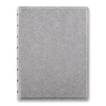 Obrázek produktu Zápisník A5 Filofax Notebook Saffiano Metallic - stříbrný