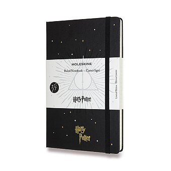 Obrázek produktu Zápisník Moleskine Harry Potter - tvrdé desky - L, linkovaný, Book 7, černý