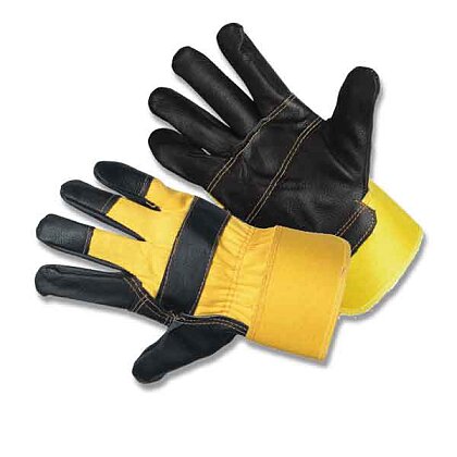 Obrázek produktu Kombinované rukavice - černo-žluté, vel. 10