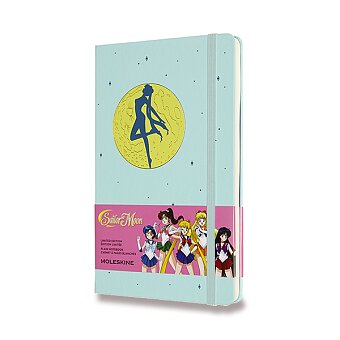 Obrázek produktu Zápisník Moleskine Sailor Moon - tvrdé desky - L, čistý, modrý