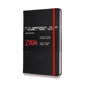 Obrázek produktu Zápisník Moleskine The Legend of Zelda - tvrdé desky - L, linkovaný, černý