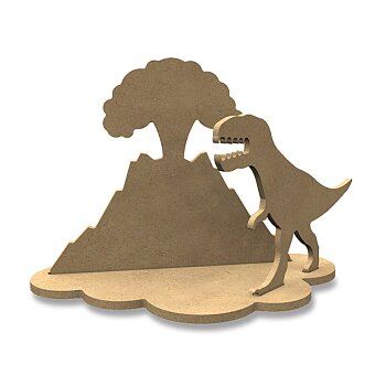Obrázek produktu Kreativní dřevěná sada Aladine Gomille - Tyranosaurus a sopka