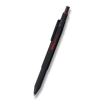 Obrázek produktu Kuličková tužka Multipen Rotring 600 Black 3 v 1 - 3 barvy + mechanická tužka 0,5mm