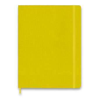 Obrázek produktu Zápisník Moleskine Silk - tvrdé desky - XL, linkovaný, žlutý