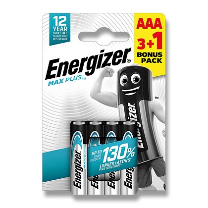 Obrázek produktu Energizer Max Plus - alkalická baterie - AAA, 3+1 ks